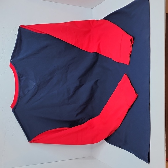 TOMMY HILFIGER RED WHITE BLUE LONG SLEEVES SHIRT, EXTRA LARGE (XL) - Picture 6 of 12